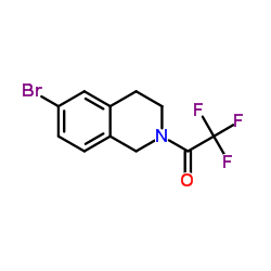 6-溴-2-(三氟乙酰基)-1,2,3,4-四氢异喹啉结构式