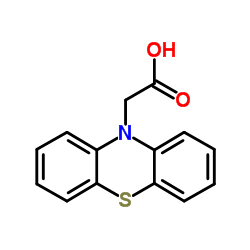10H-Phenothiazin-10-ylacetic acid结构式