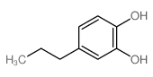 1,2-Benzenediol,4-propyl-结构式