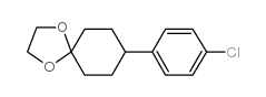 8-(4-氯苯基)-1,4-二噁螺[4.5]癸烷结构式