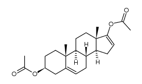 3β,17β-Diacetoxy-androsta-5,16-diene结构式