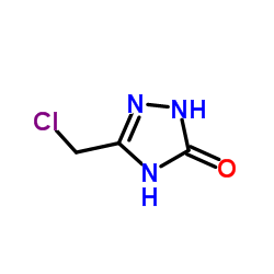 5 -氯甲基-2,4 -二氢[ 1,2,4 ]三唑-3 -酮结构式