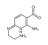 N6-(2-氨基乙基)-3-硝基-2,6-吡啶二胺结构式