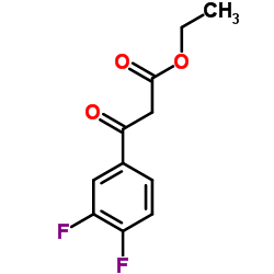 Ethyl 3-(3,4-difluorophenyl)-3-oxopropanoate结构式