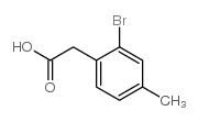 Benzeneacetic acid, 2-bromo-4-methyl-结构式