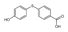 4-(4-hydroxyphenyl)sulfanylbenzoic acid结构式