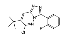 7-tert-butyl-6-chloro-3-(2-fluorophenyl)-[1,2,4]triazolo[4,3-b]pyridazine结构式