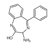(3S)-3-amino-5-phenyl-1,3-dihydro-1,4-benzodiazepin-2-one结构式