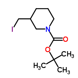 1-N-Boc-3-碘甲基哌啶结构式