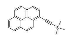 1-(trimethylsilylacetylenyl)pyrene结构式