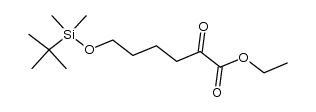 ethyl 6-(tert-butyldimethylsilyloxy)-2-oxohexanoate结构式