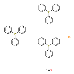 三(三苯基膦)羰基二氢钌(II)结构式