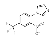1-[2-Nitro-4-(trifluoromethyl)phenyl]-1H-imidazole结构式