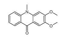 2,3-dimethoxy-10-methylacridin-9-one结构式
