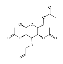 2,4,6-tri-O-acetyl-3-O-allyl-α-D-glucopyranosyl chloride结构式