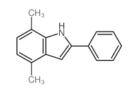 1H-Indole,4,7-dimethyl-2-phenyl-结构式
