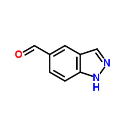 1H-吲唑-5-甲醛结构式