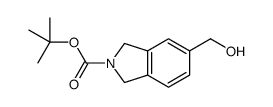5-(羟基甲基)异吲哚啉e-2-羧酸叔丁酯结构式