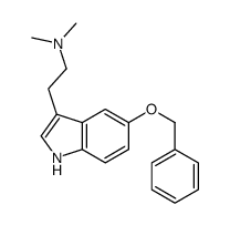 N,N-Dimethyl-5-(benzyloxy)-1H-indole-3-ethanamine结构式