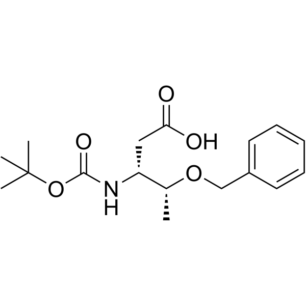 N-叔丁氧羰基-O-苄基-L-BETA-高苏氨酸结构式