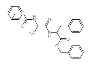 benzyl 3-phenyl-2-[2-(phenylmethoxycarbonylamino)propanoylamino]propanoate结构式