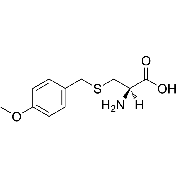 S-(4-甲氧基苄基)-L-半胱氨酸结构式