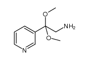 &beta;,&beta;-dimethoxy-3-pyridineethanamine结构式