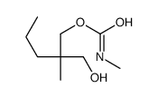 [2-(hydroxymethyl)-2-methylpentyl] N-methylcarbamate结构式