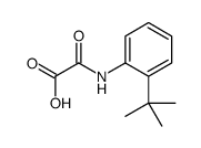 Acetic acid, 2-[[2-(1,1-dimethylethyl)phenyl]amino]-2-oxo-结构式