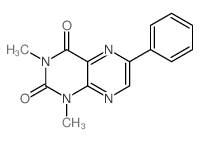 2,4(1H,3H)-Pteridinedione,1,3-dimethyl-6-phenyl-结构式