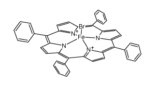 Fe(&alpha;,&beta;,&gamma;,&delta;-mesotetraphenylporphyrinate)Br结构式