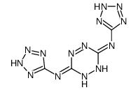 3-N,6-N-bis(2H-tetrazol-5-yl)-1,2,4,5-tetrazine-3,6-diamine结构式
