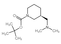 (S)-3-(Dimethylaminomethyl)-N-Boc-piperidine结构式