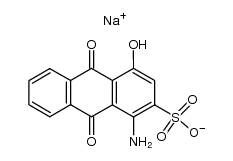 sodium 1-amino-4-hydroxy-9,10-dioxo-9,10-dihydroanthracene-2-sulfonate结构式