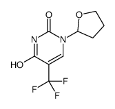 1-(oxolan-2-yl)-5-(trifluoromethyl)pyrimidine-2,4-dione结构式