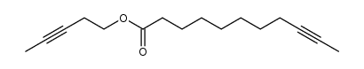 pent-3-yn-1-yl undec-9-ynoate结构式