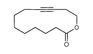 1-oxycyclotridec-10-yno-2-one结构式
