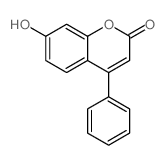 7-羟基-4-苯基香豆素结构式