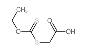 O-乙基-S-羧基甲基二硫代碳酸结构式