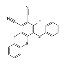 3,6-difluoro-4,5-bis(phenylsulfanyl)benzene-1,2-dicarbonitrile结构式