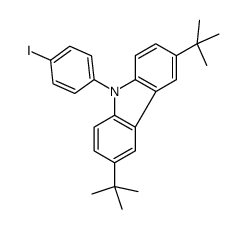 3,6-ditert-butyl-9-(4-iodophenyl)carbazole结构式