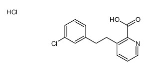 3-[2-(3-chlorophenyl)ethyl]pyridine-2-carboxylic acid,hydrochloride结构式