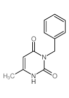 2,4(1H,3H)-Pyrimidinedione,6-methyl-3-(phenylmethyl)-结构式