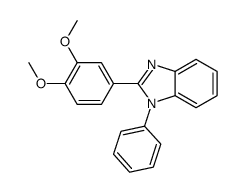 2-(3,4-dimethoxyphenyl)-1-phenylbenzimidazole结构式