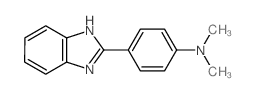 2-(p-N,N-二甲基氨基苯基)-1H-苯并咪唑结构式
