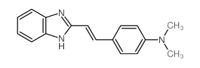 Benzenamine, 4-[2-(1H-benzimidazol-2-yl)ethenyl]-N,N-dimethyl-结构式