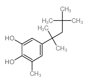 1,2-Benzenediol,3-methyl-5-(1,1,3,3-tetramethylbutyl)-结构式