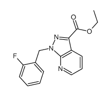 1-(2-fluorobenzyl)-1H-pyrazolo[3,4-b]pyridine-3-carboxylic acid ethyl ester结构式