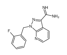 -[(2-氟苯基甲基]-1H-吡唑并[3,4-b]吡啶-3-甲脒结构式