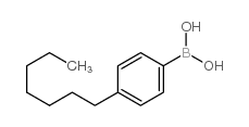 4-N-庚基苯硼酸结构式